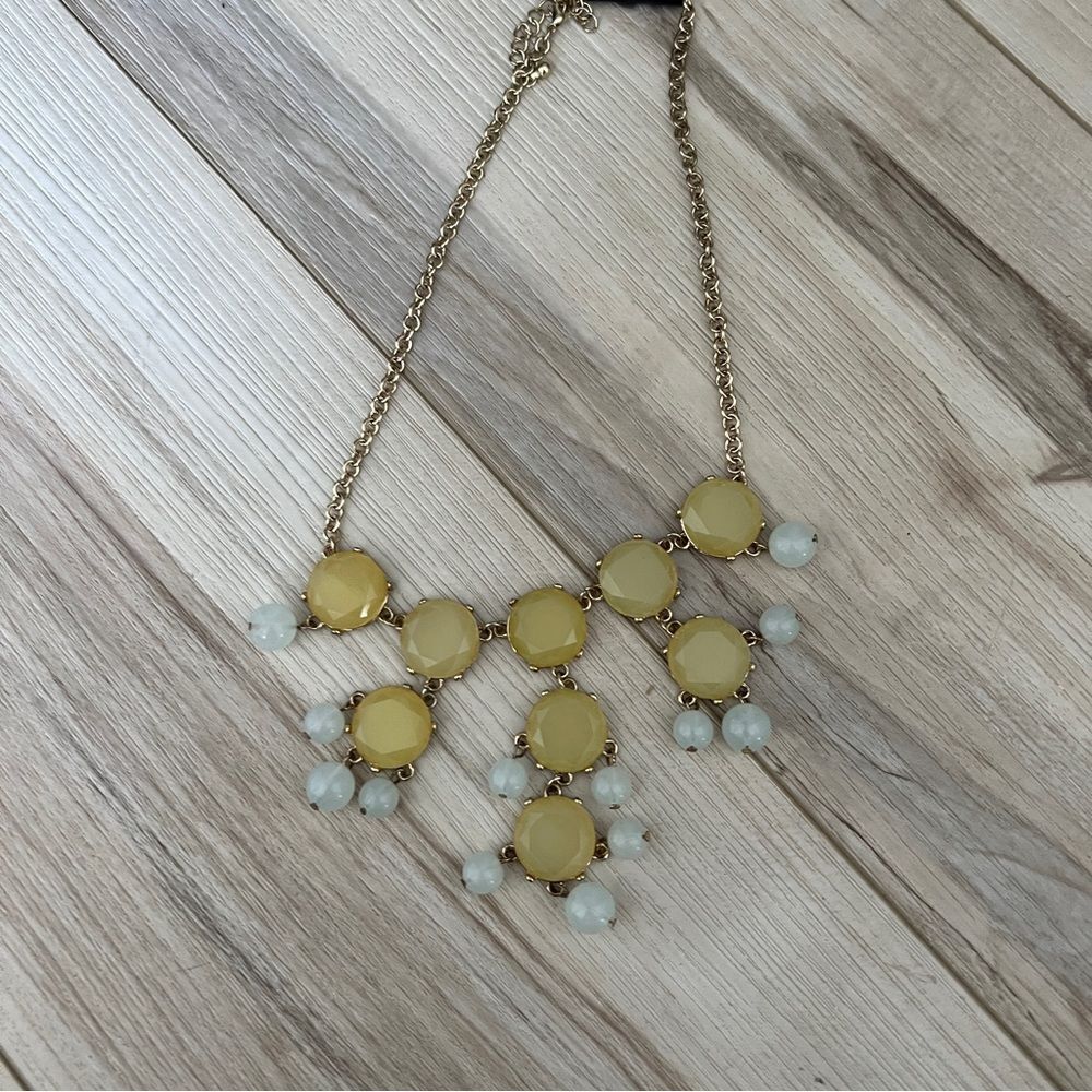 Beautiful statement yellow necklace